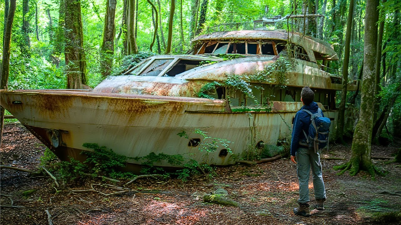 Man Found an Abandoned Yacht in the Woods and Restored it to Brand New