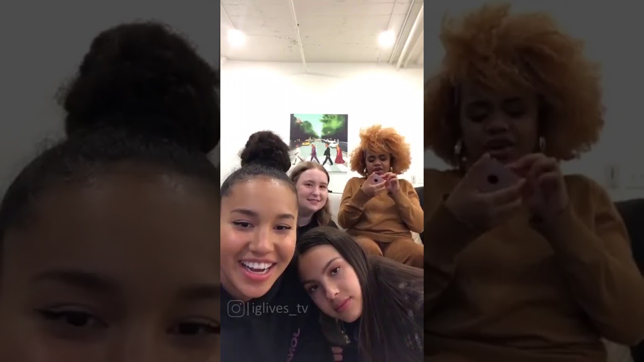 Sofia, Olivia, Dara and Julia insta live 2020 January 31st