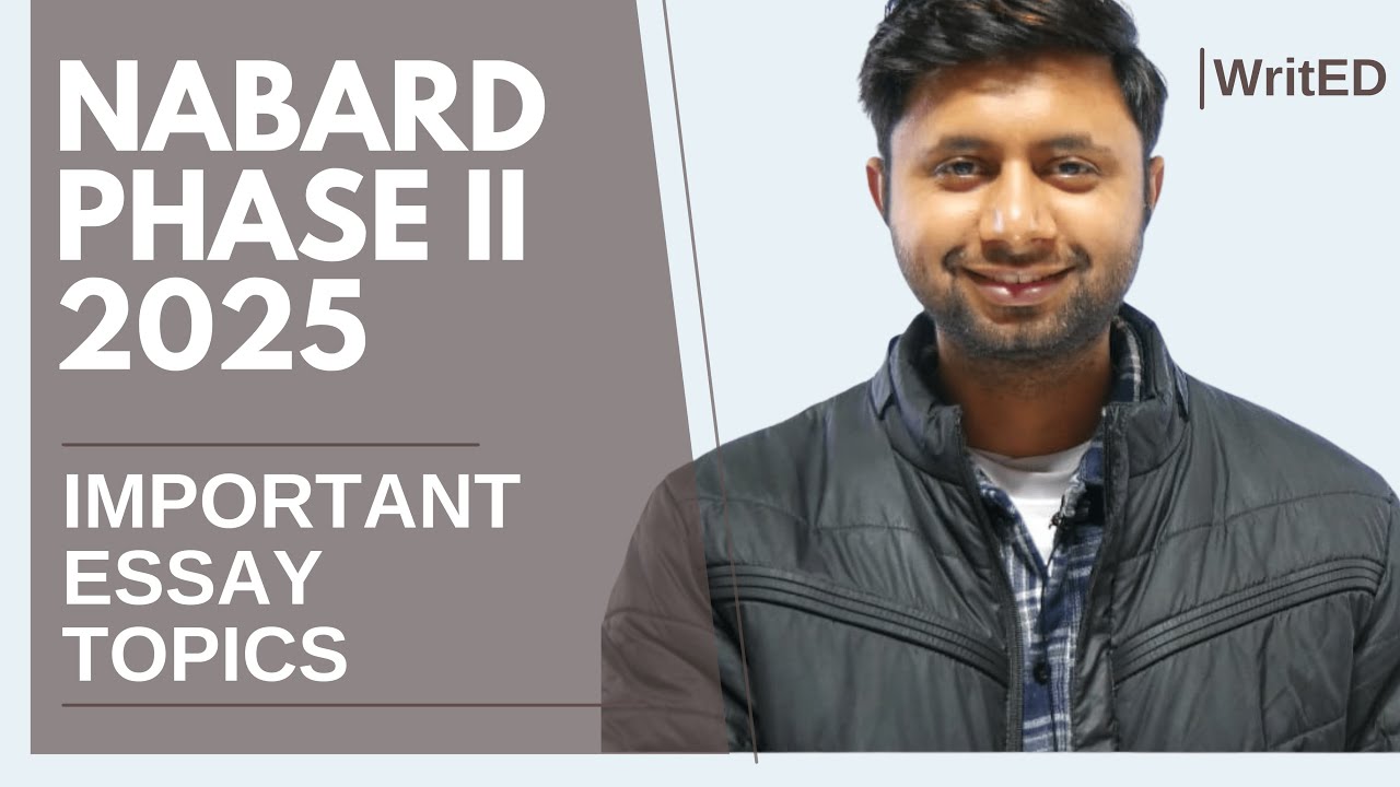 Most Important Essay Topics | NABARD Grade A 2025 | Phase II