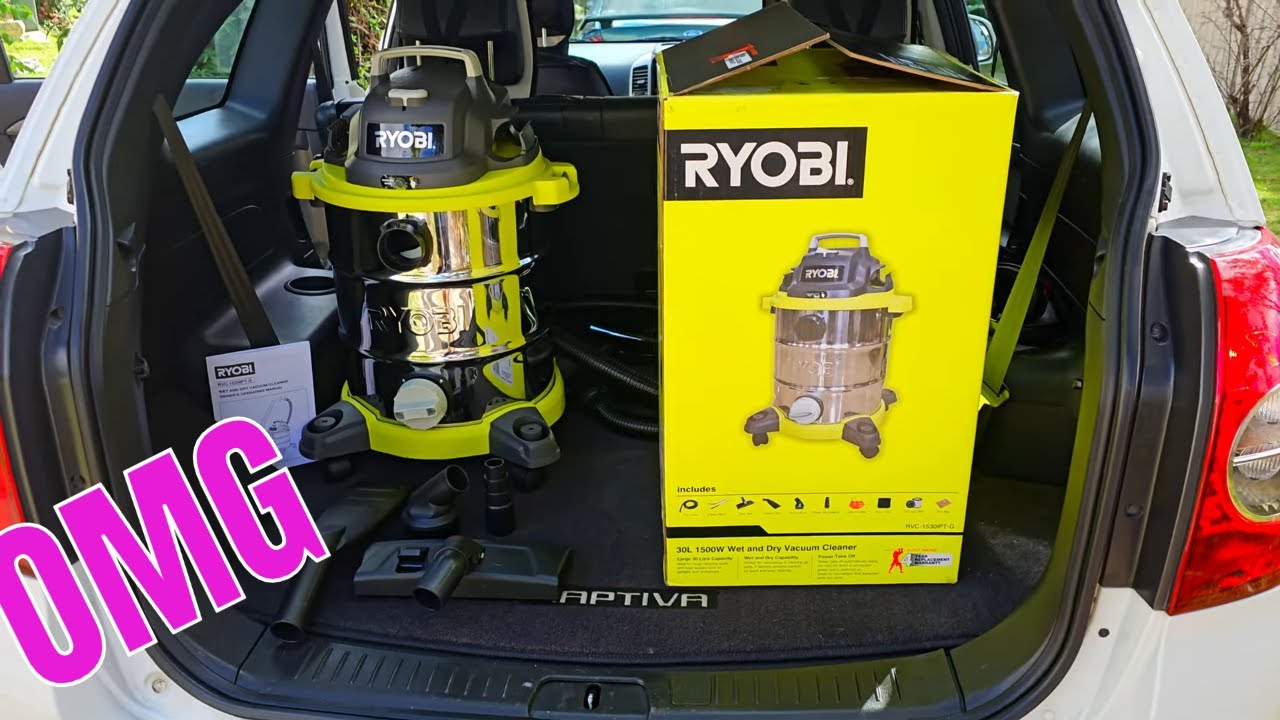 Best Car Detailing Vacuum?! -  Ryobi 1500W 30L Wet & Dry Vacuum - Unboxing & Review