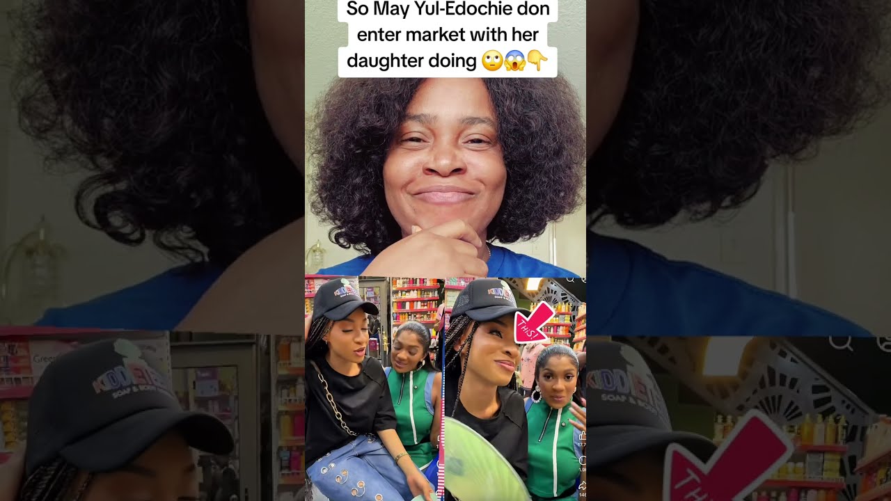 So May Yul-Edochie don enter market with her daughter doing 🙄😱👇