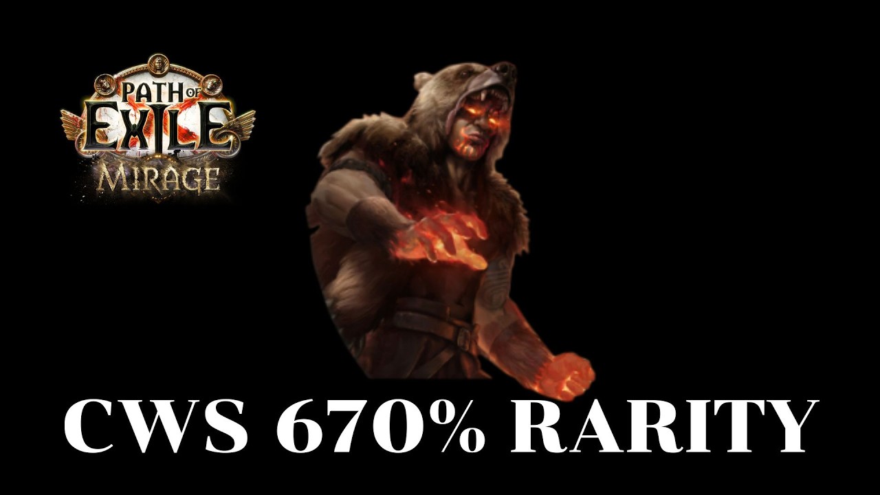 🔴Live [ POE  3.28 ]  CWS 670% rarity