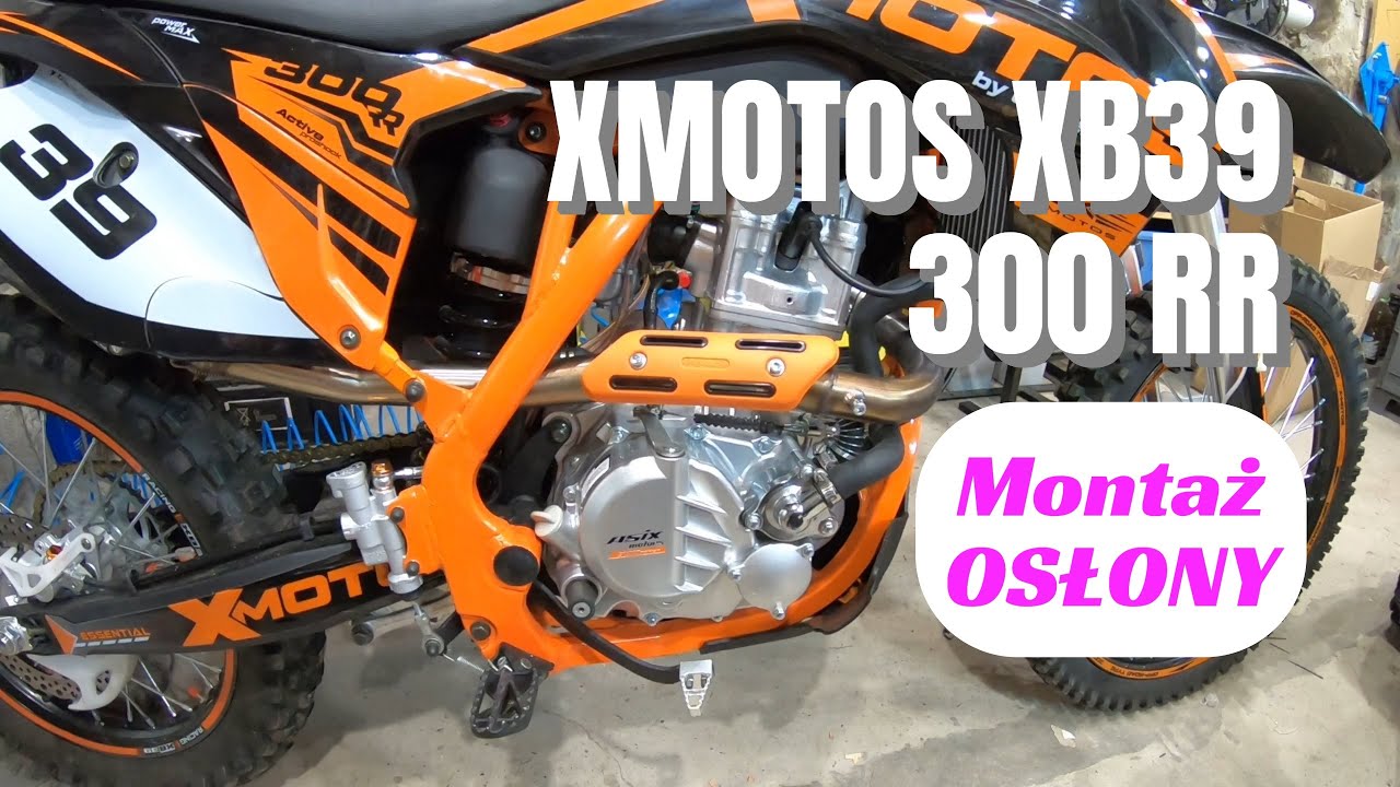 Xmotos XB39 300 RR Pierwsze prace serwisowe tzn Montaż Osłony Tłumika 💥 Kolektora Wylotowego 😁 vlog