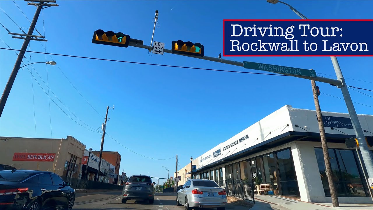 DFW Driving Tour: Rockwall to Lavon (via 205) 4K