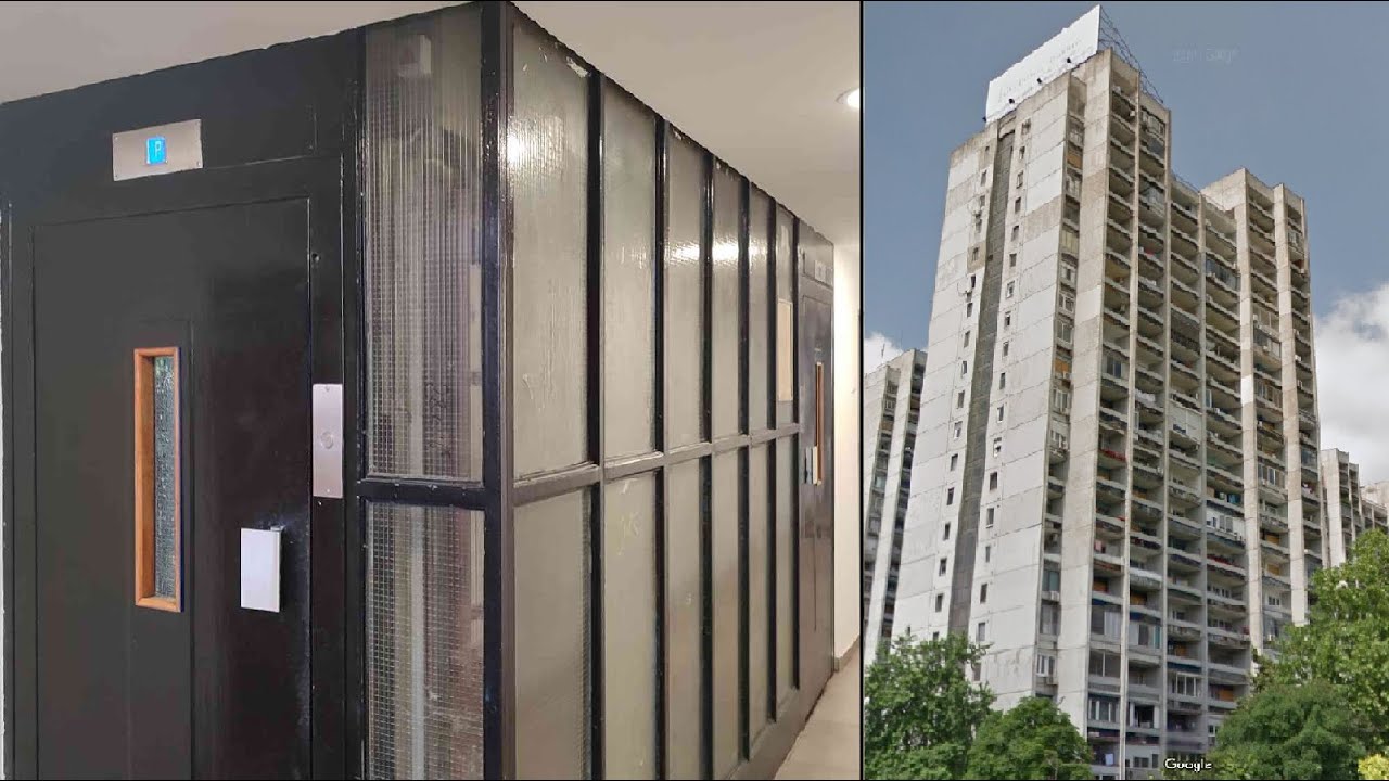 2/4 MOSTLY ORIGINAL, EPIC & FAST highrise Končar lifts - Kej Oslobođenja 13 C/D - Belgrade, Serbia