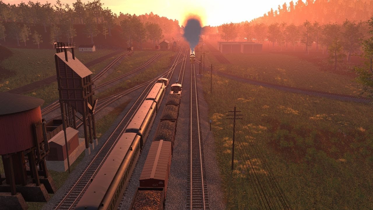 Let's Play Railroader 4K S1/F159 - Zugkollision im Morgenrot