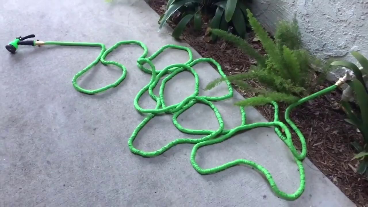 EXPANDABLE WATER HOSE. THE BEST SHRINK HOSE. FOR SMALL APARTMENTS, EASY STORE AND CARRY.