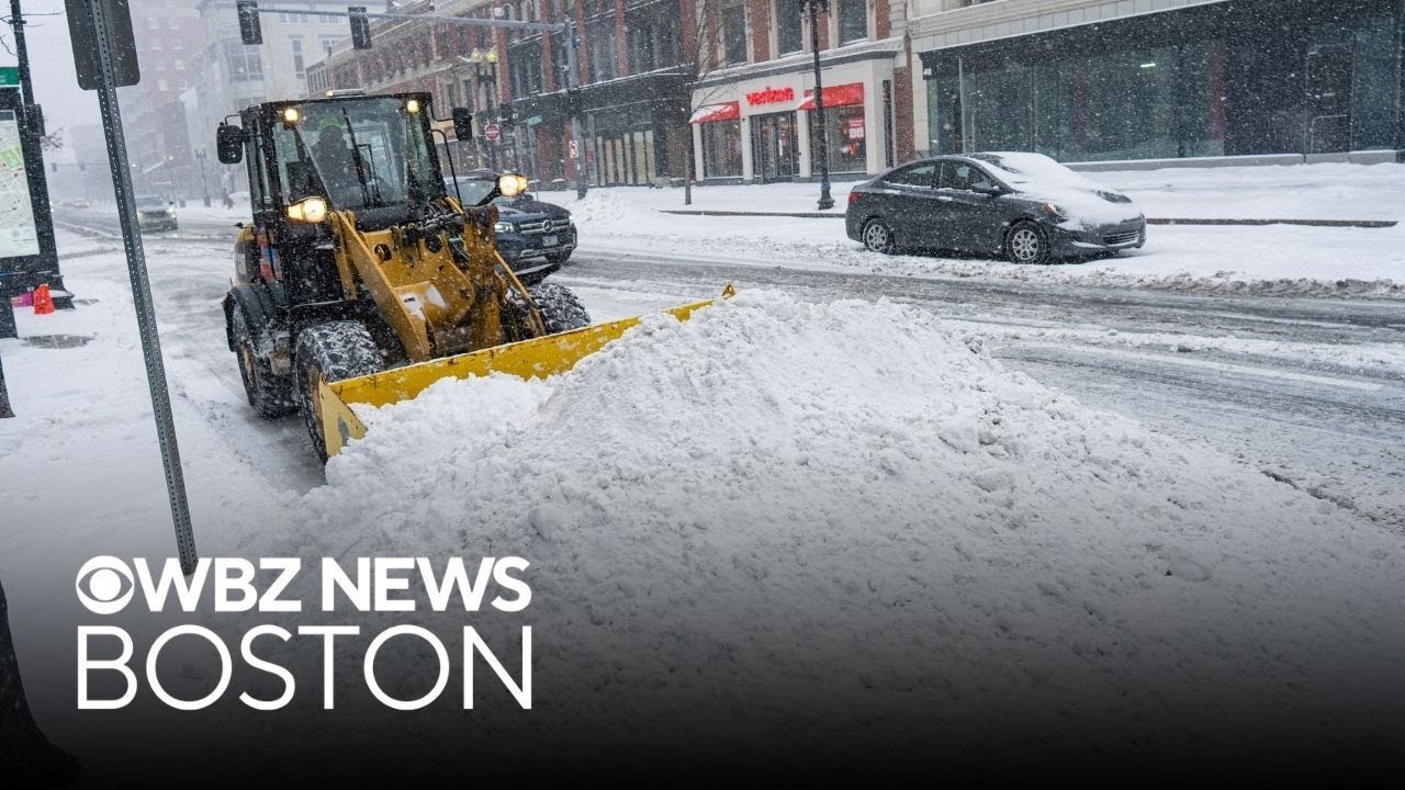 Massachusetts snow totals pile up as storm continues Monday