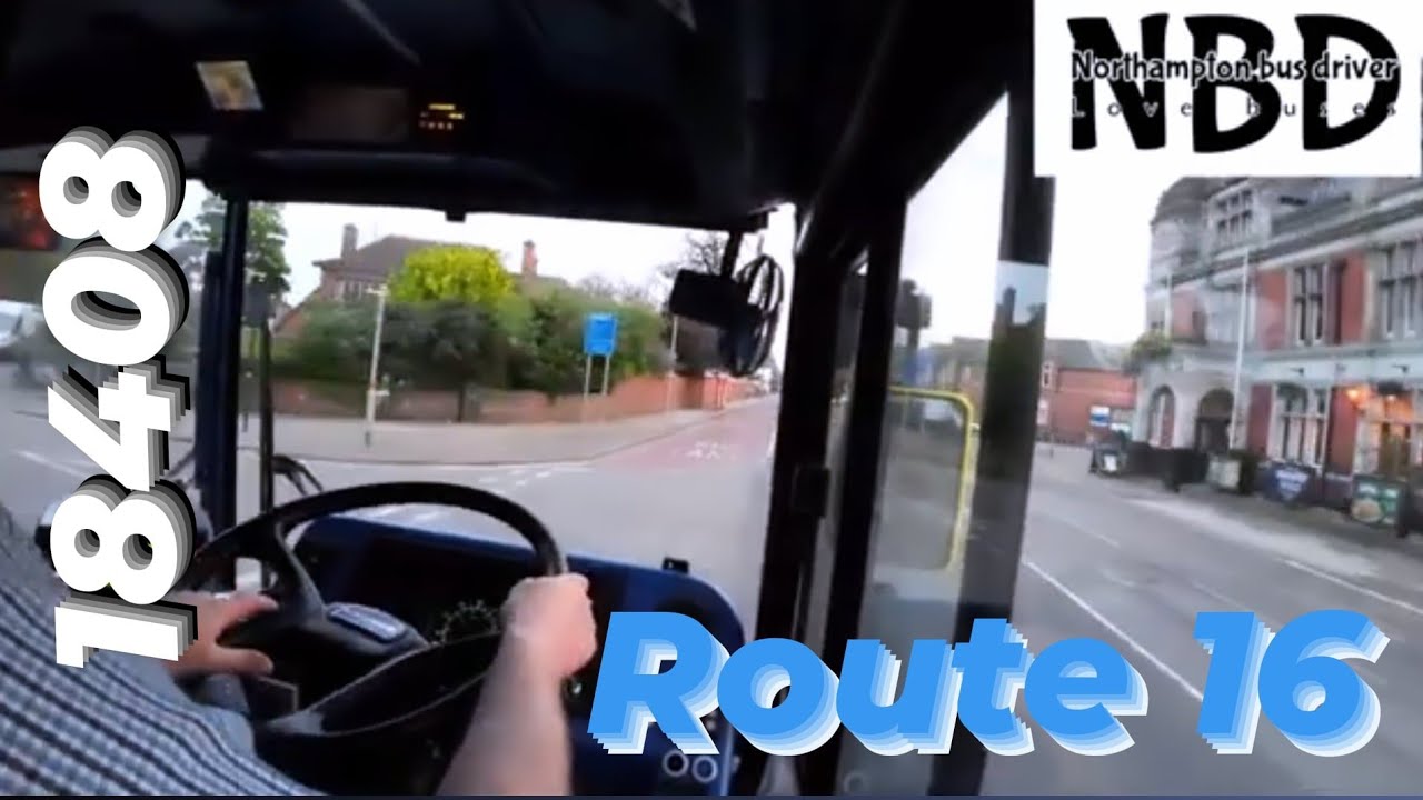 Bus 18408 stagecoach northampton, bus route 16 Ecton Brook