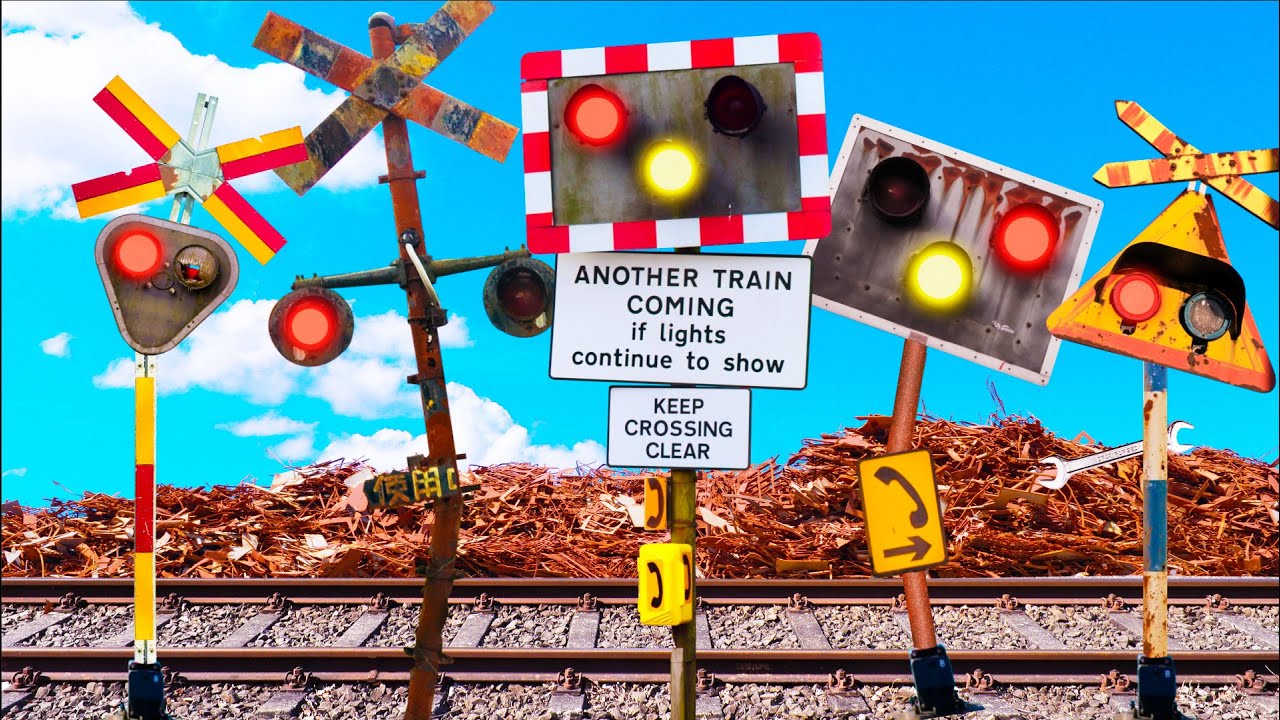 Reassembled Railroad Crossing From Dismantled Parts