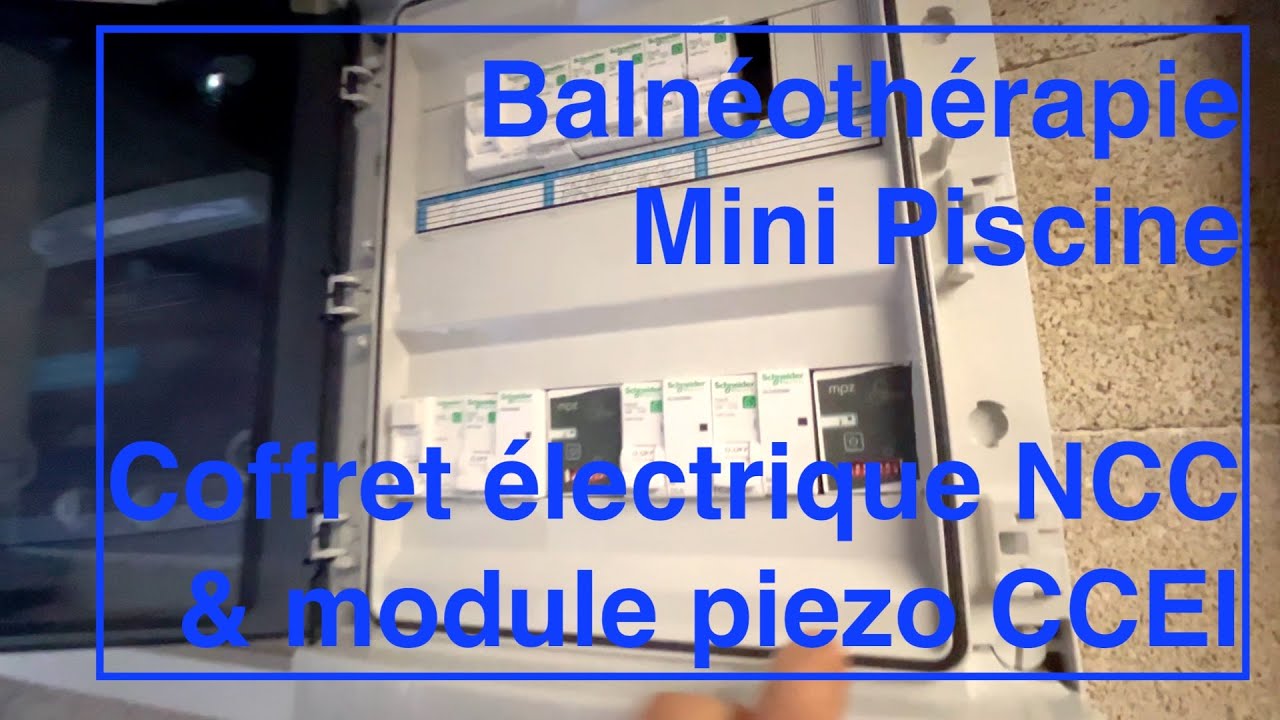 Balneo mini piscine - 5 - Coffret électrique et module piezo CCEI