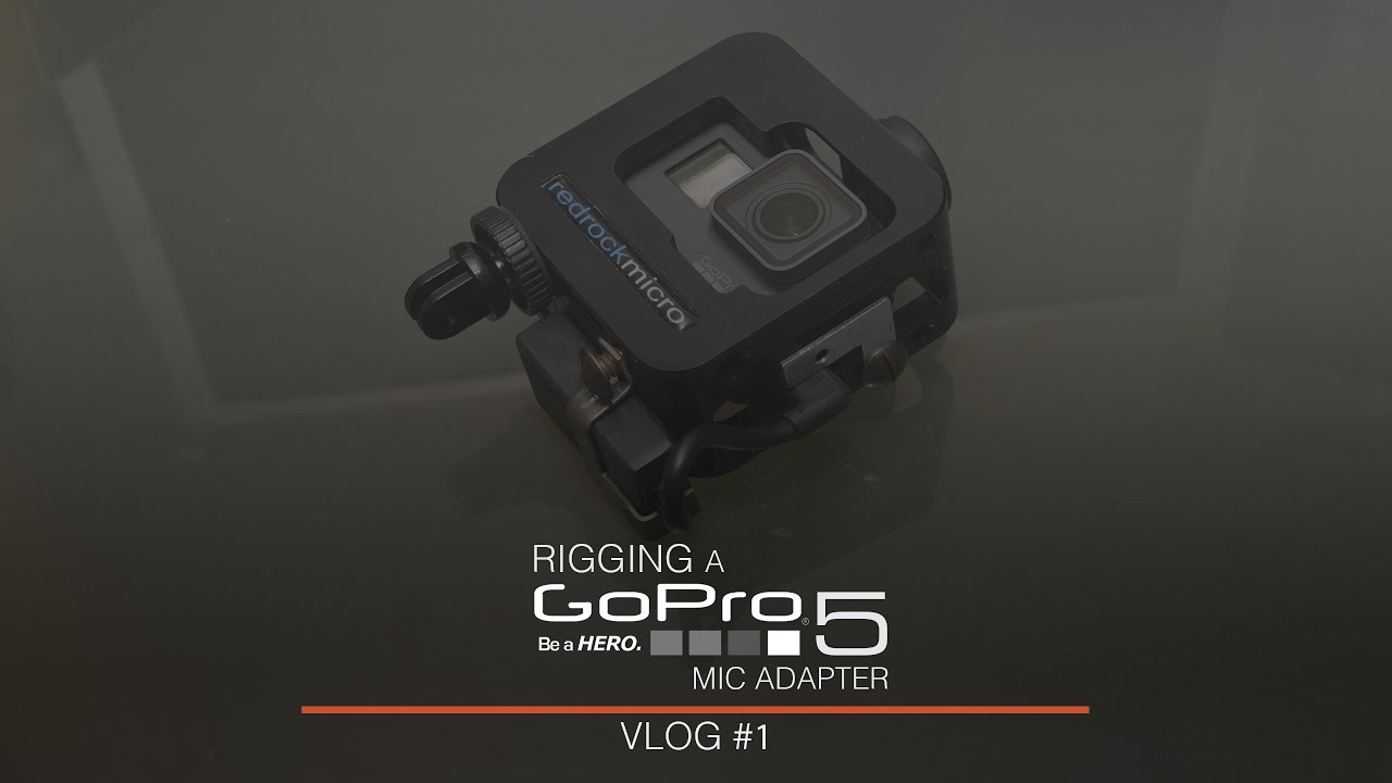 How I mounted my GoPro 5 Mic Adapter