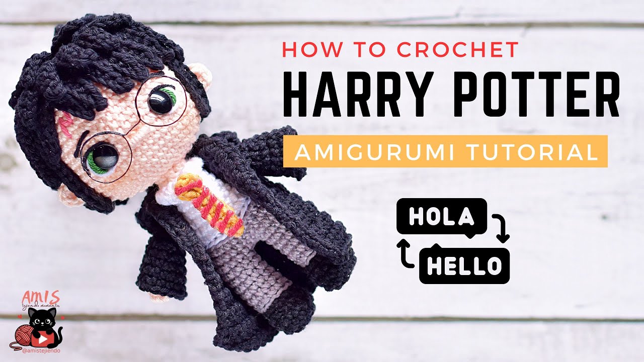 How to crochet Harry Potter | Amigurumi Tutorial | ENG/SPA Subtitles