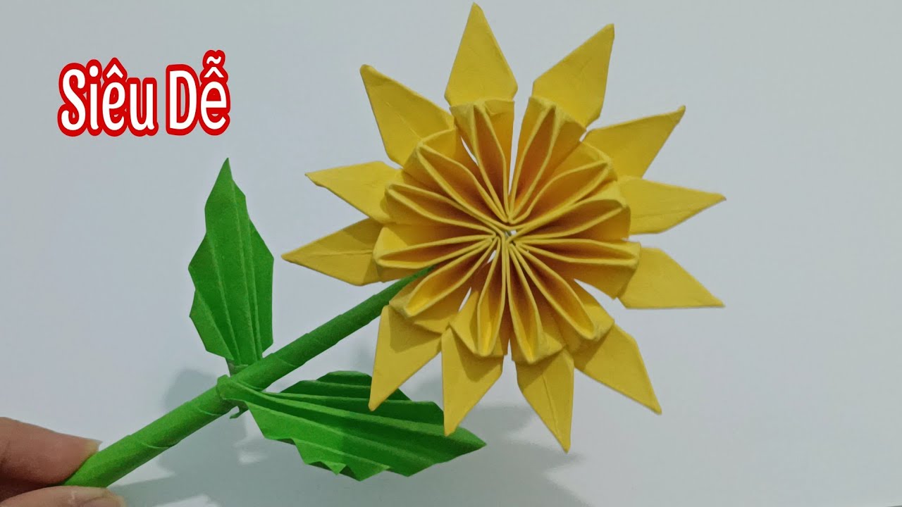 Cách làm Hoa Hướng Dương siêu đẹp dễ làm