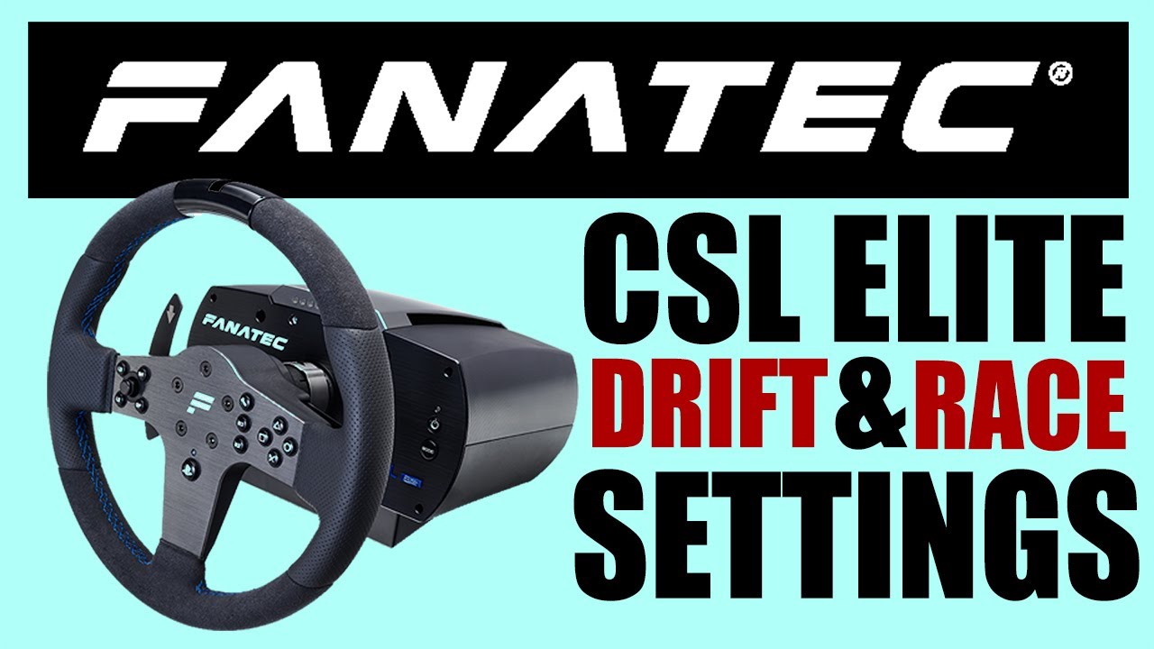 Fanatec CSL Elite Drift & Race Settings | Assetto Corsa | iRacing | Drifting