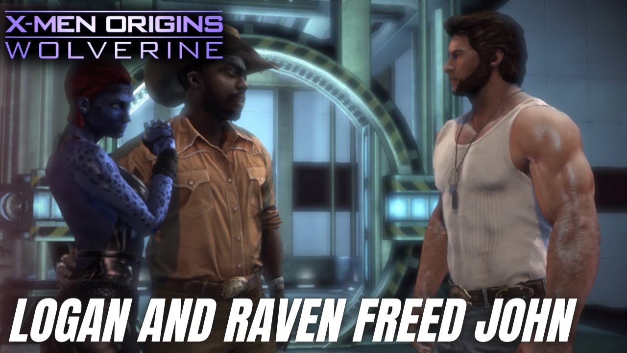 Logan and Raven Freed John Wraith || X-Men Origins Wolverine