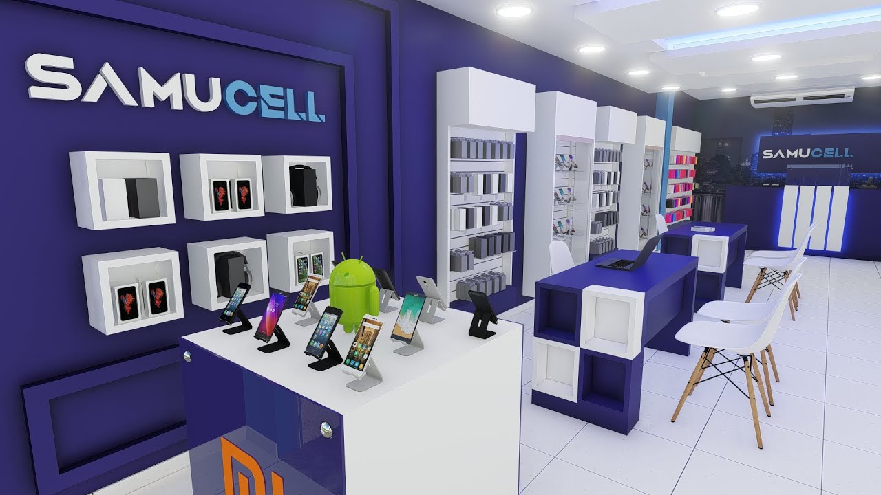 Loja de Celular, Acessórios e Eletrônicos I Projeto 3d Tiago Dutra