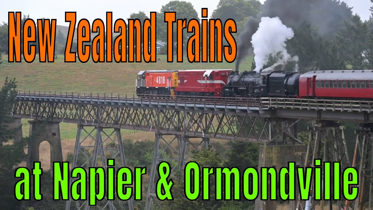 New Zealand Railways - Trains at Napier & Ormondville @kartwheelkarl #steamtrain #steam #railroad