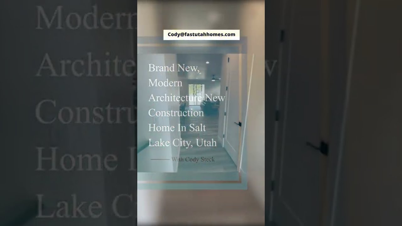 Modern Architecture Home In Salt Lake City, Utah | FOR SALE #shorts