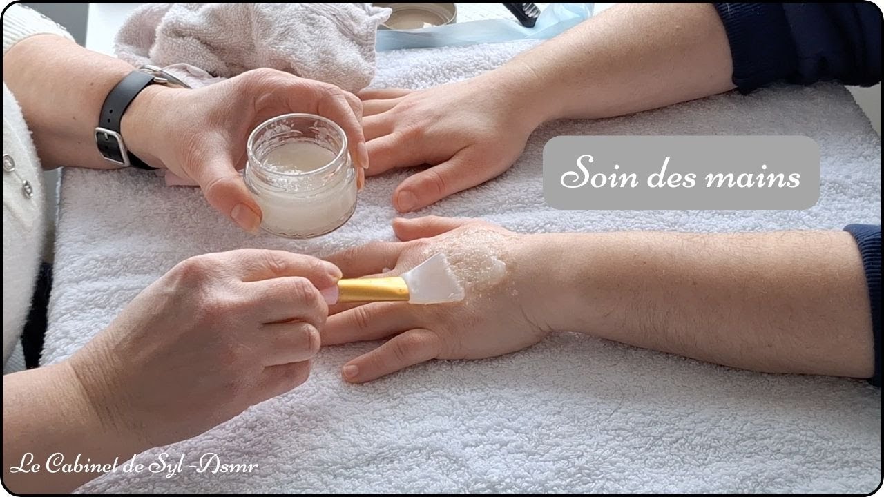 ASMR FR - Soin des mains sur personne réelle (chuchotement) real personn