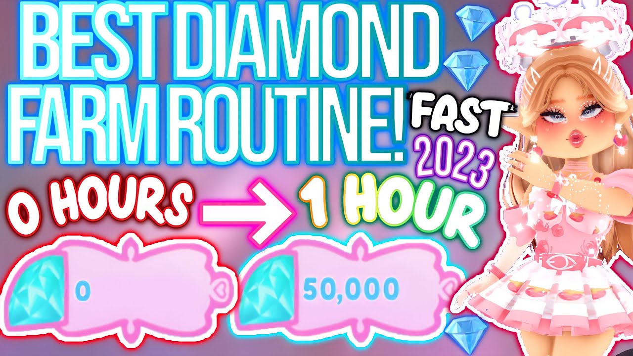 MAKE 50K DIAMONDS IN ONE HOUR WITH THIS FARMING ROUTINE! ROBLOX Royale High Diamond Farming Tips