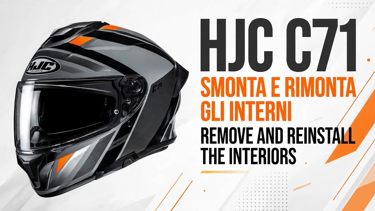 HJC C71 tutorial smontare gli interni