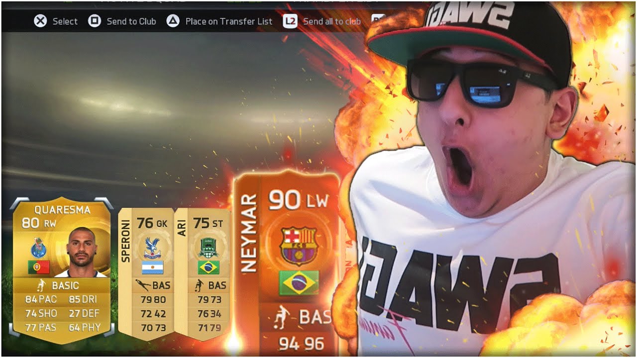 MOTM NEYMAR IN A PACK!!!! - FIFA 15 PACK OPENING