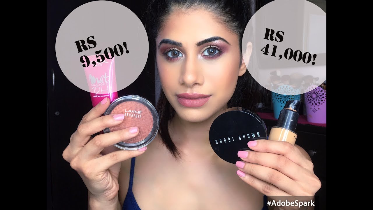 HIGH END vs DRUGSTORE Make-up | Malvika Sitlani