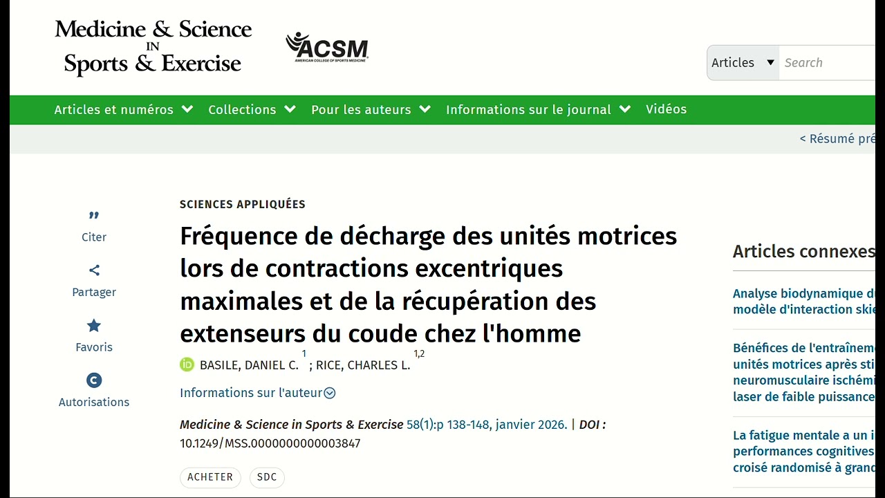 Faut-il s'entraîner jusqu'à l'échec pour progresser en masse musculaire Vs en performance?