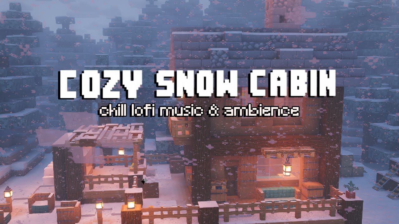 Study with me in Minecraft | Pomodoro 50/10 | Cozy Winter Cabin with lofi music
