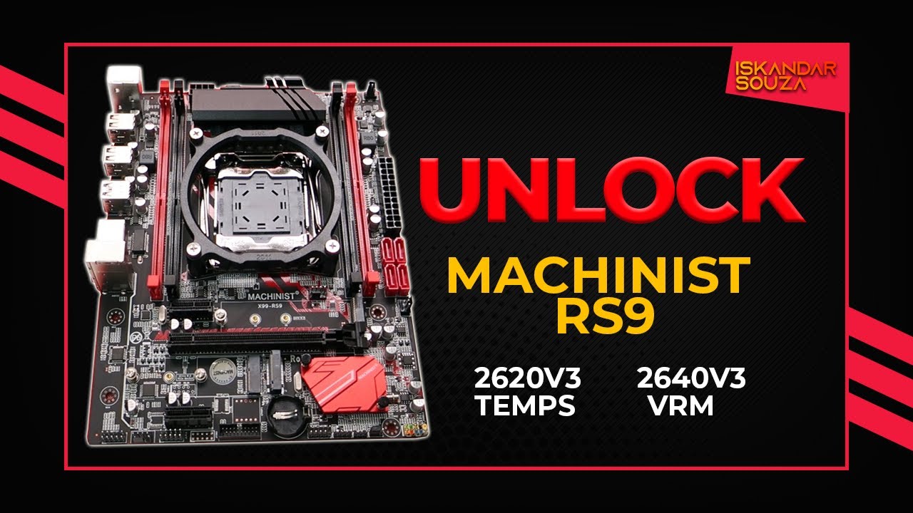 Unlock Turbo Boost Machinist RS9 - Tutorial - VRM - 2620v3 - 2640v3 - Aguenta 2678v3?