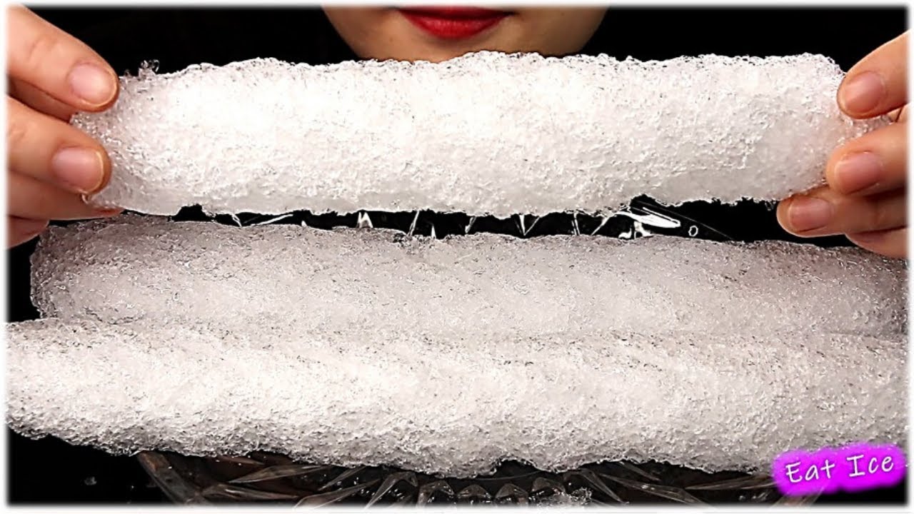 ASMR Eat Ice| Shavedice Twist roll | 氷を食べる音  Thánh Ăn Đá  얼음 리얼사운 Buz Yemek Satisfying