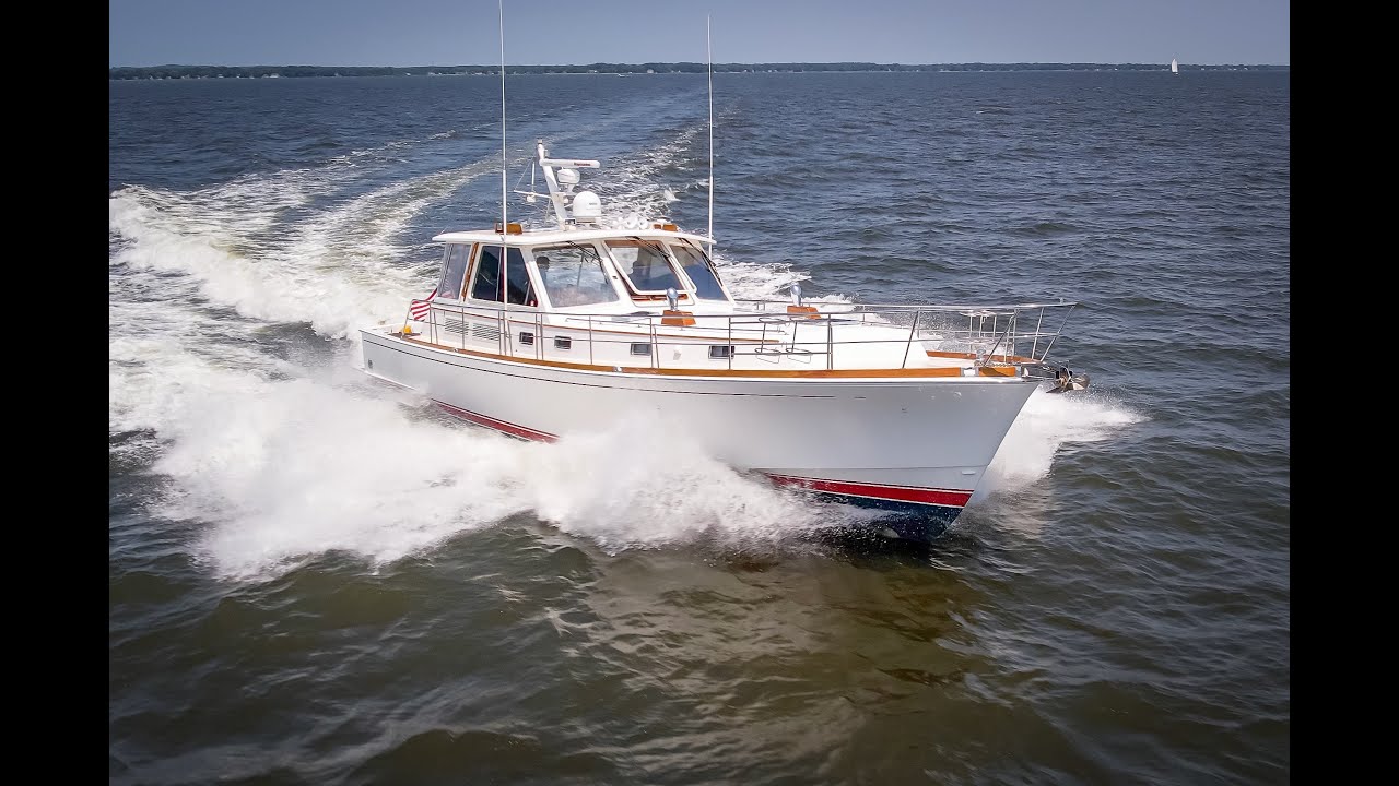 1999 Grand Banks Eastbay 49 HX Express | 50ft | Drone Film and Interior Tour