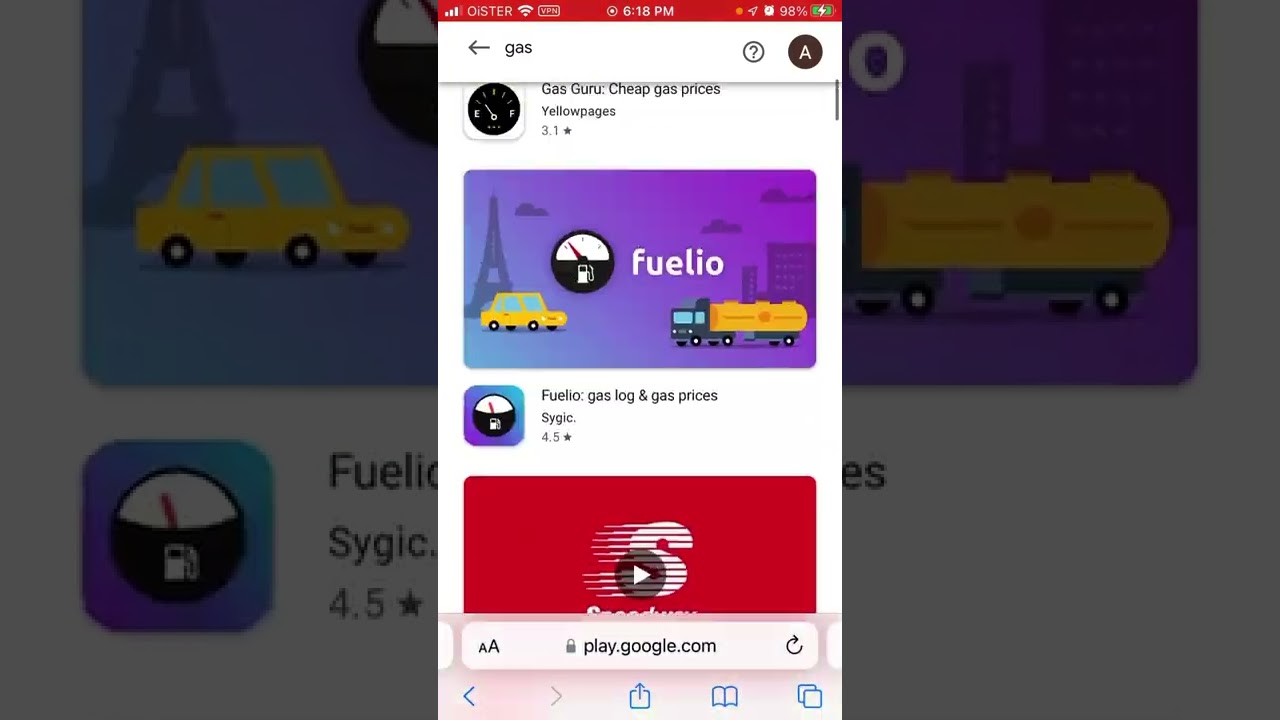 Is GAS APP available on Android/Google Play Store?
