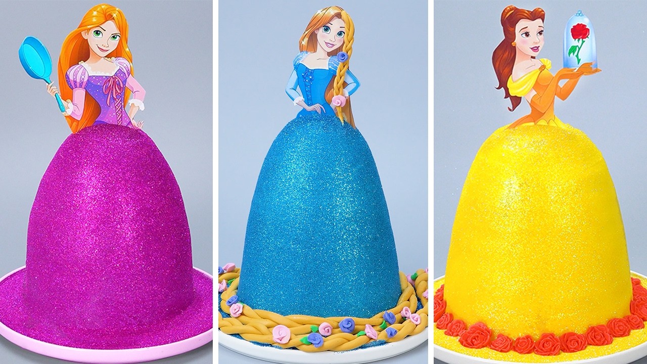 15+ Amazing DISNEY Princess Cake Ideas 🍰✨ Kue Boneka Pull Me Up & Tsunami Cake Disney Satisfying