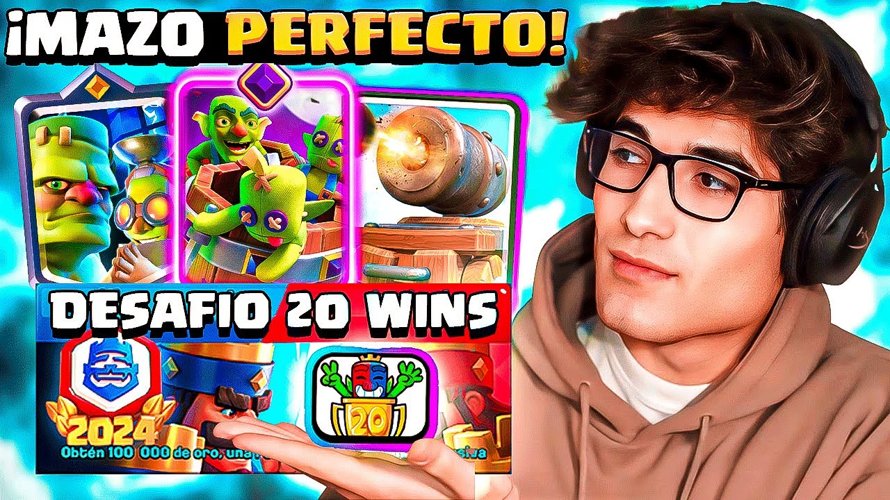 🏆MI MAZO ELEGIDO PARA JUGAR EL DESAFÍO DE 20 VICTORIAS EN CLASH ROYALE🎯LOG BAIT CICLO