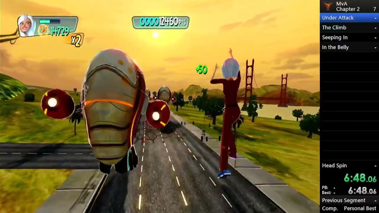Monsters vs. Aliens Xbox 360 - Chapter 2 run in 29:54