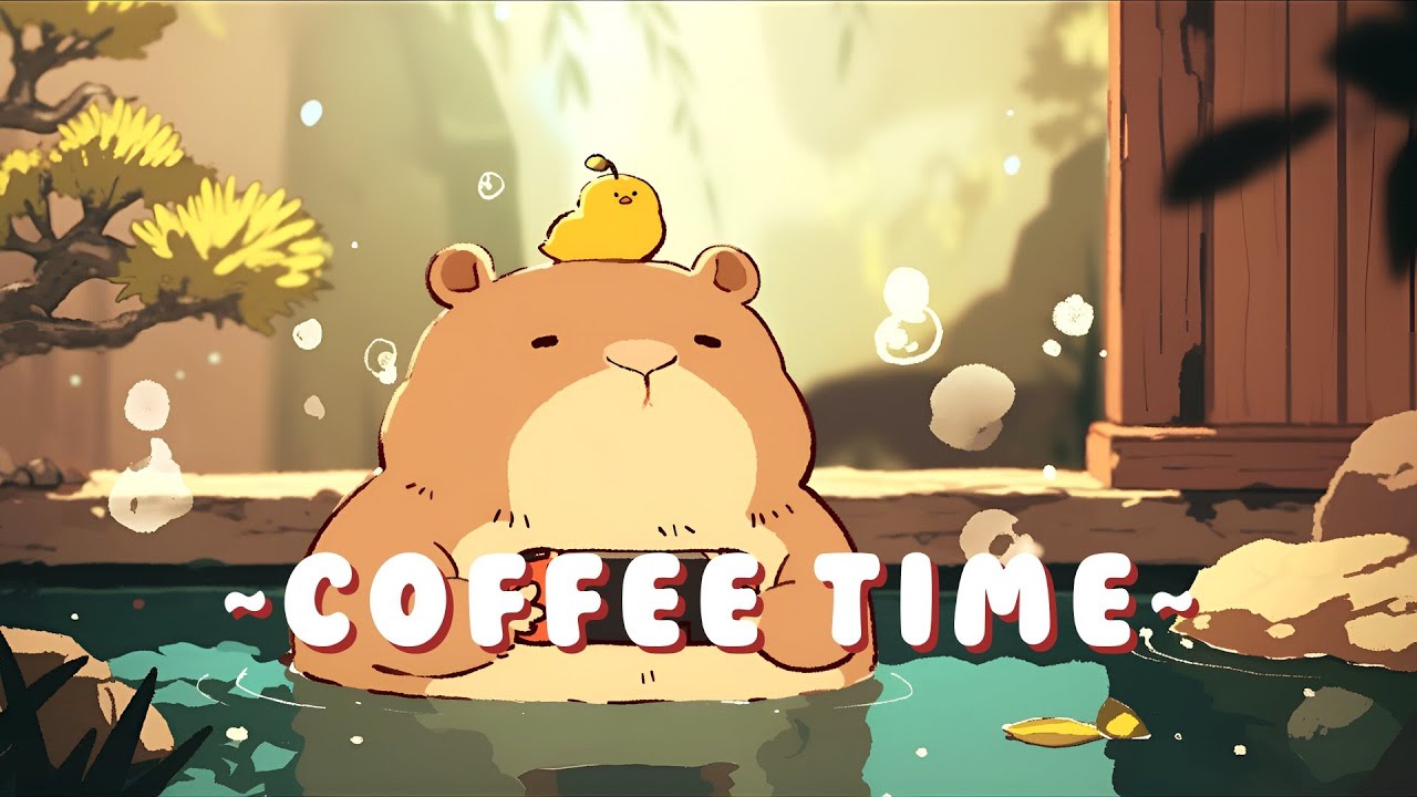 [Long Session] Capybara Lofi Zone - Study & Chill Music Mix ~ Calm Energy ~ 🦫 🎵 🌙