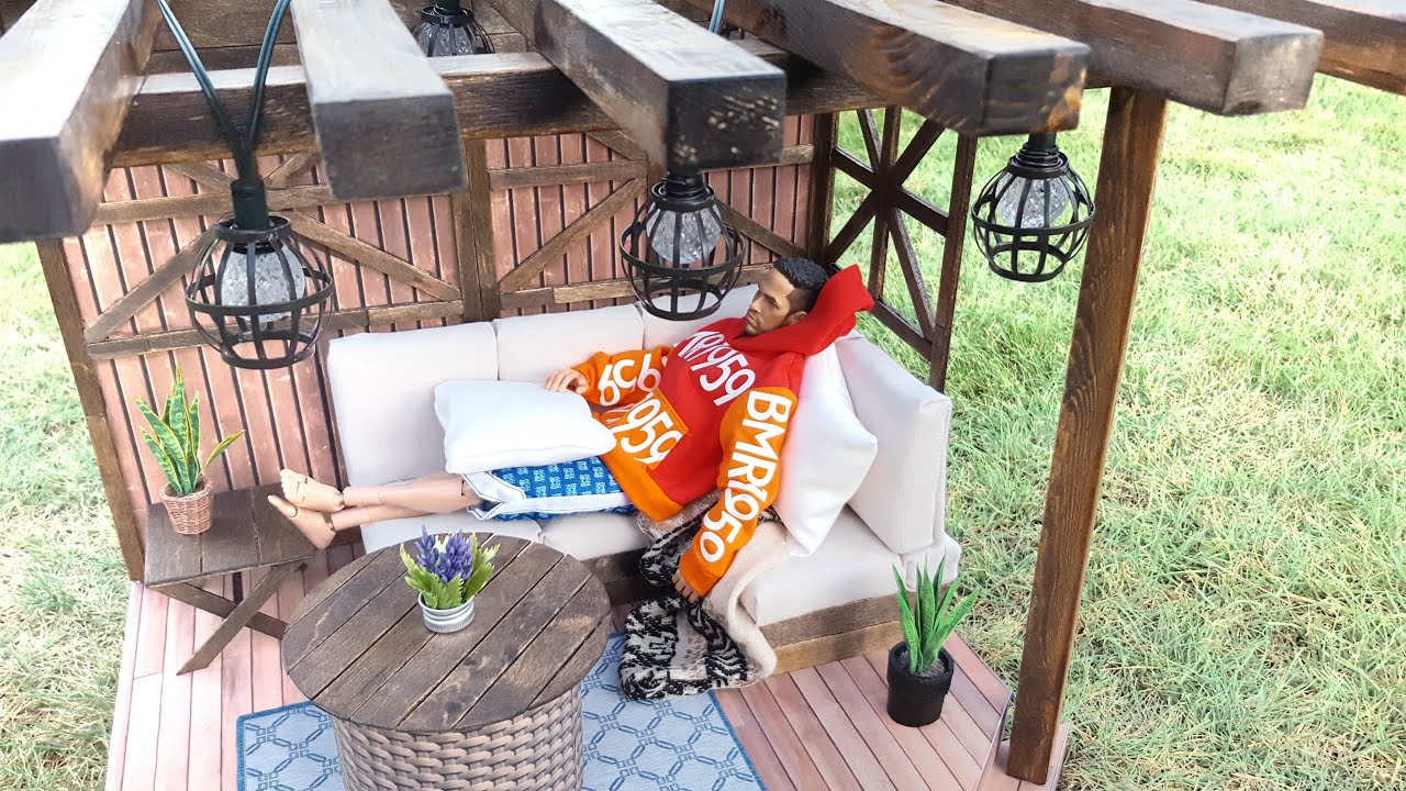 DIY Barbie Size Doll Patio