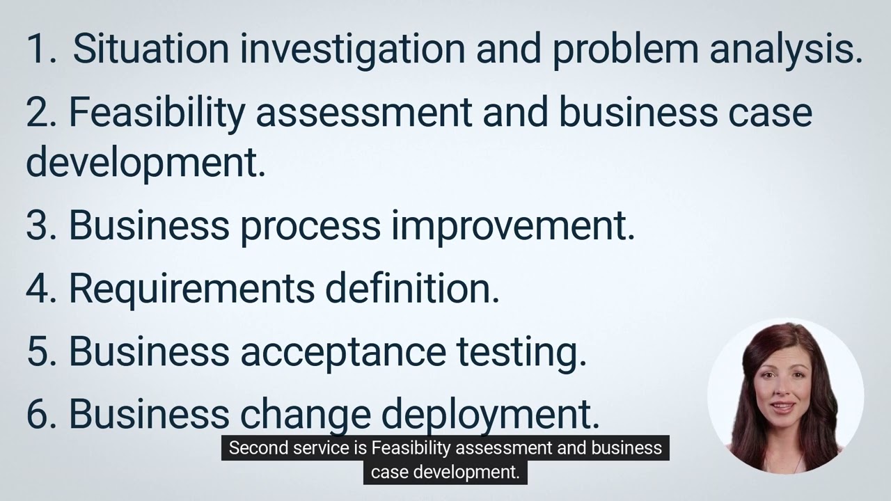 The Business Analysis Service Framework