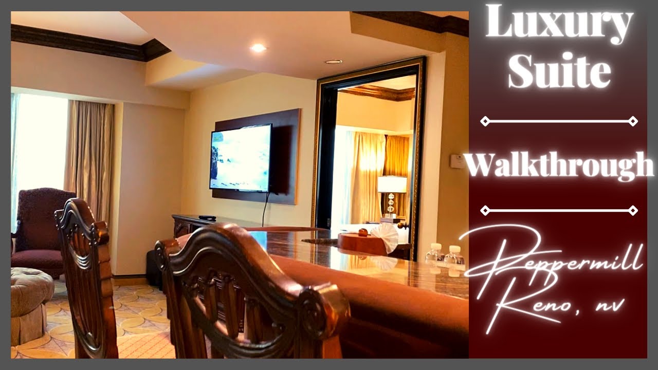 Luxury Suite Room Tour Walkthrough at Peppermill Reno, Nevada | Best suite in Reno, Nevada |