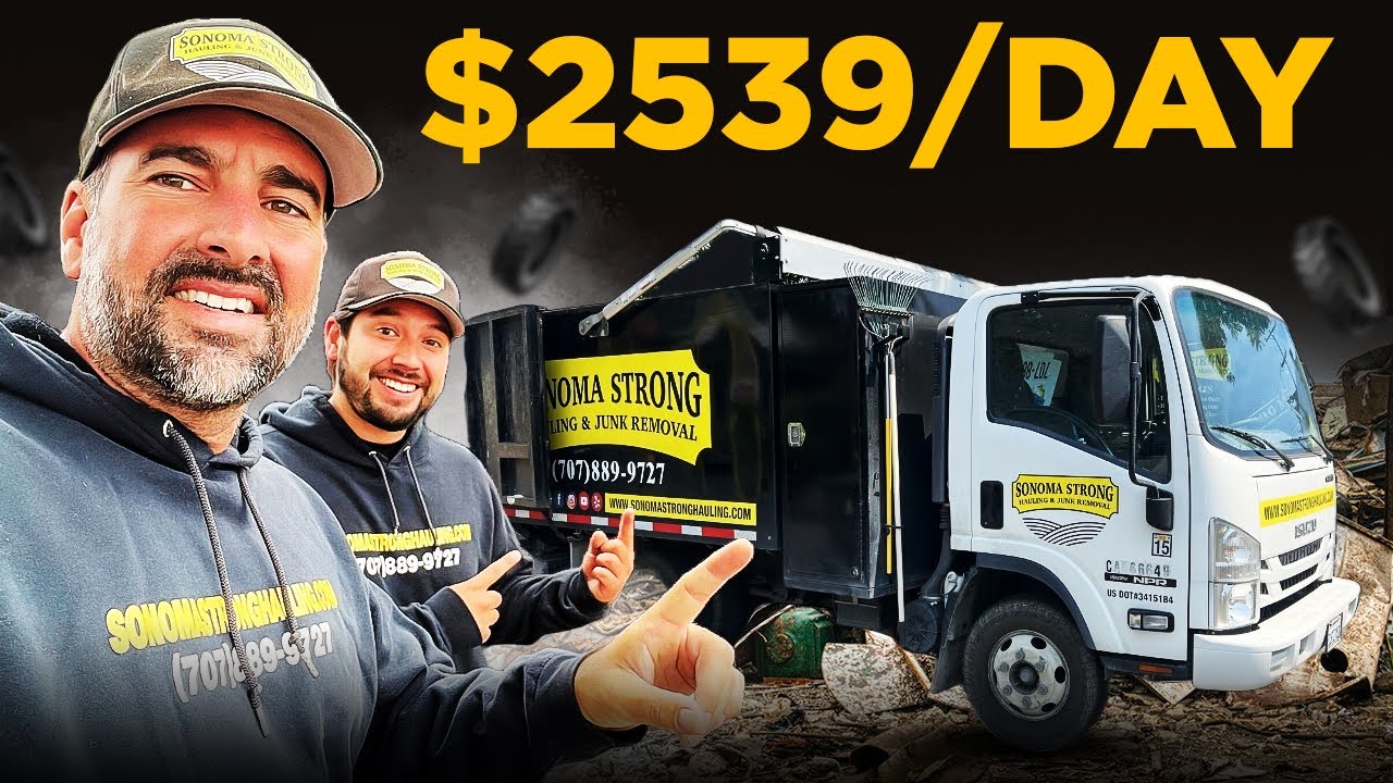 $2,539 in ONE DAY Junk Removal Business - Day in the life