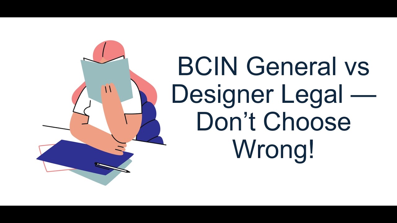 🎥 General Legal vs Designer Legal (BCIN) &ndash; What&rsquo;s the Difference?
