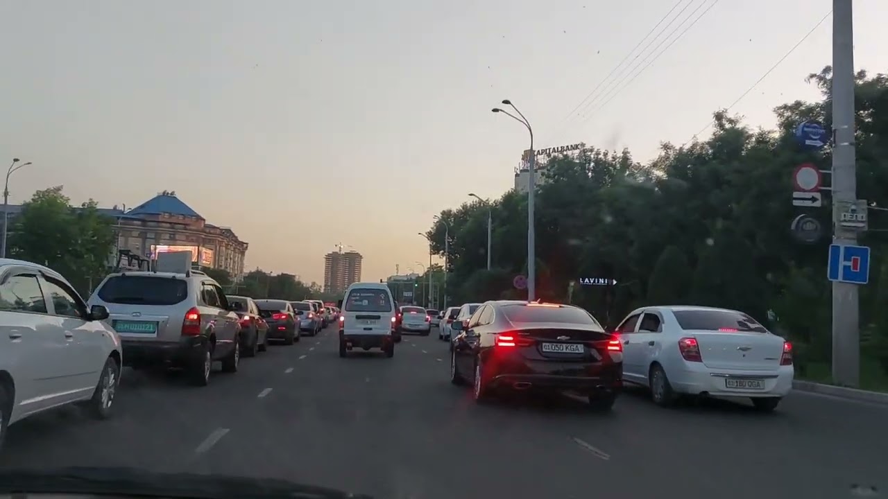 Дороги и трафик в Ташкенте🤦‍♀️