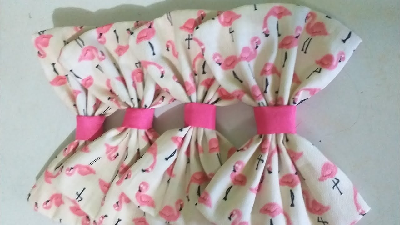 HOW TO MAKE FABRIC BOW from SCRAP