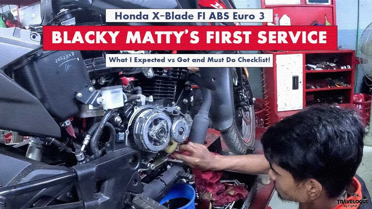Blacky Matty’s (Honda X Blade FI ABS) First Service – Must Do Checklist!  | Travelogue By Sydul Alam