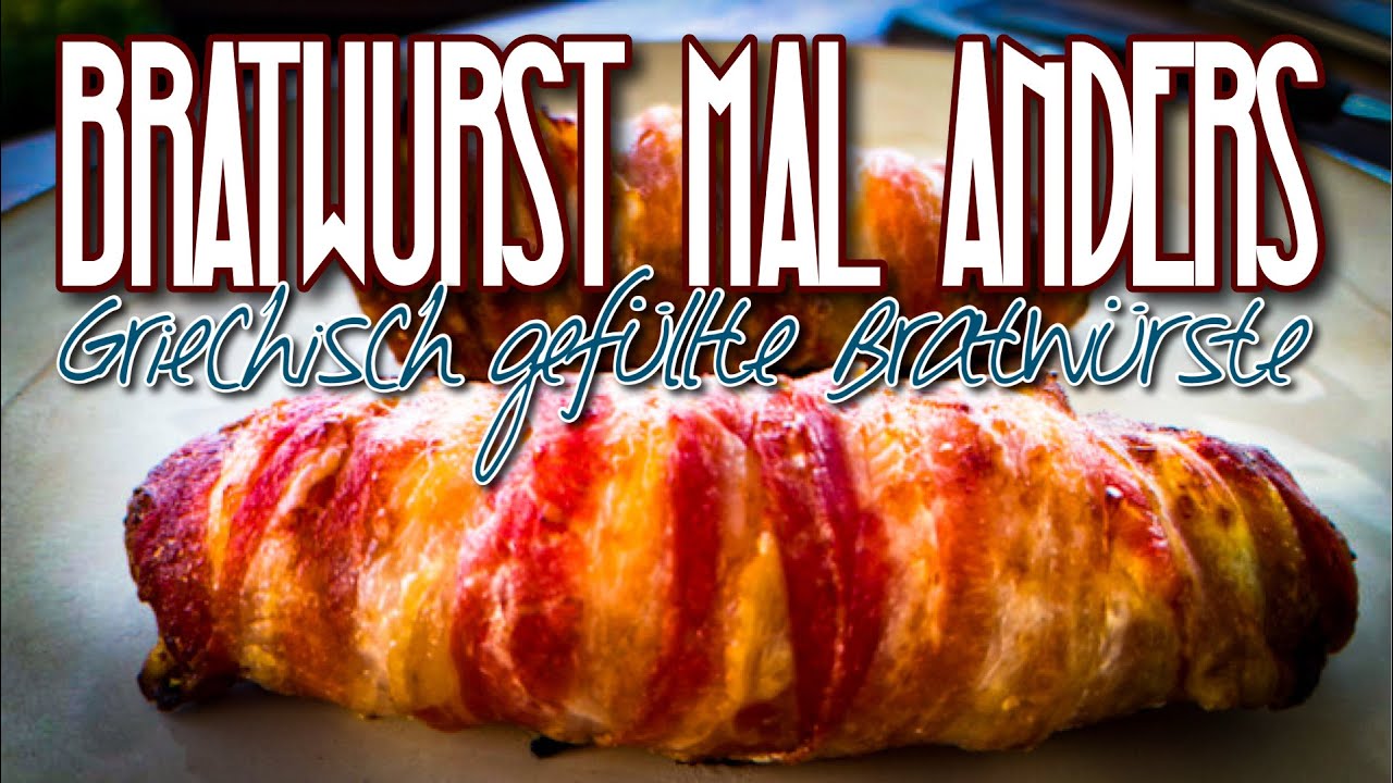 Griechisch gefüllte Bratwurst - Super einfach und super lecker! #grillen #bratwurst #allgrill #bbq