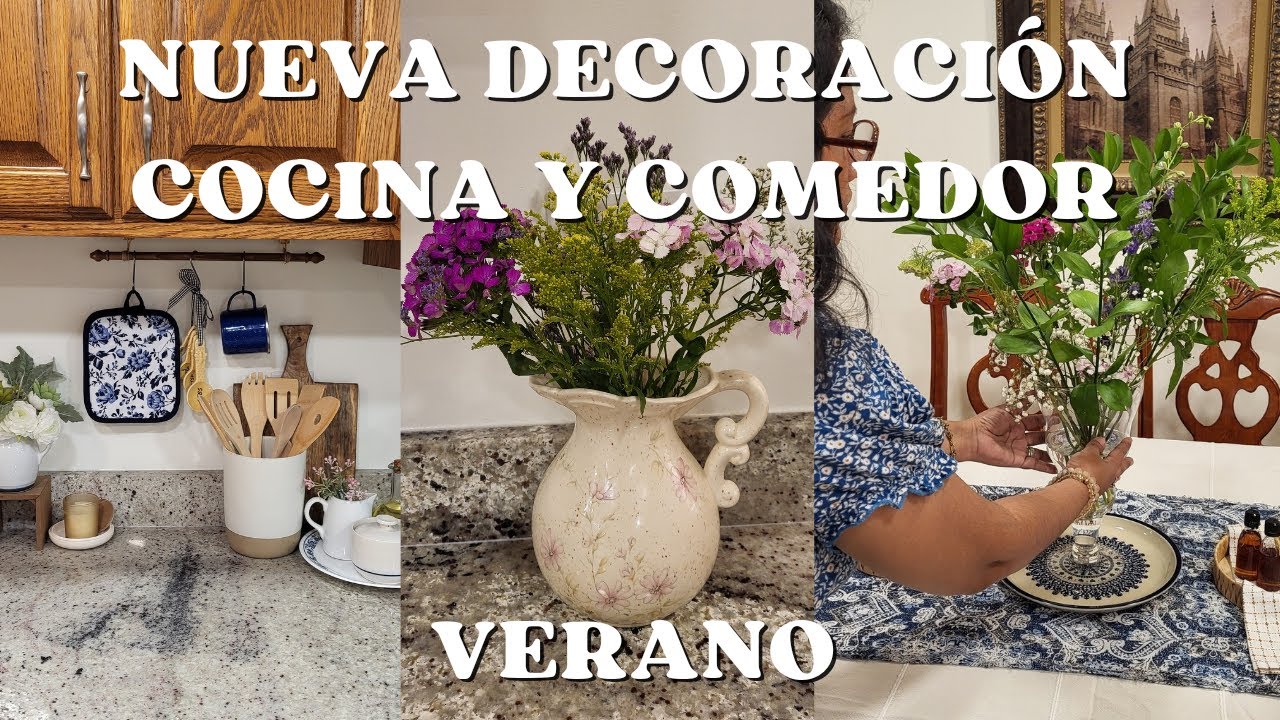 Ideas decoración cocina y comedor verano 2024|| Cocina pequeña