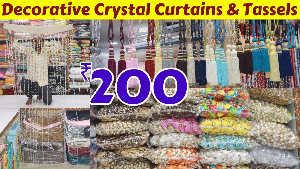 Charminar Crystal Beads Designer Curtains & Tassels ₹ 200 Arch Decorative Hyderabad Handlooms