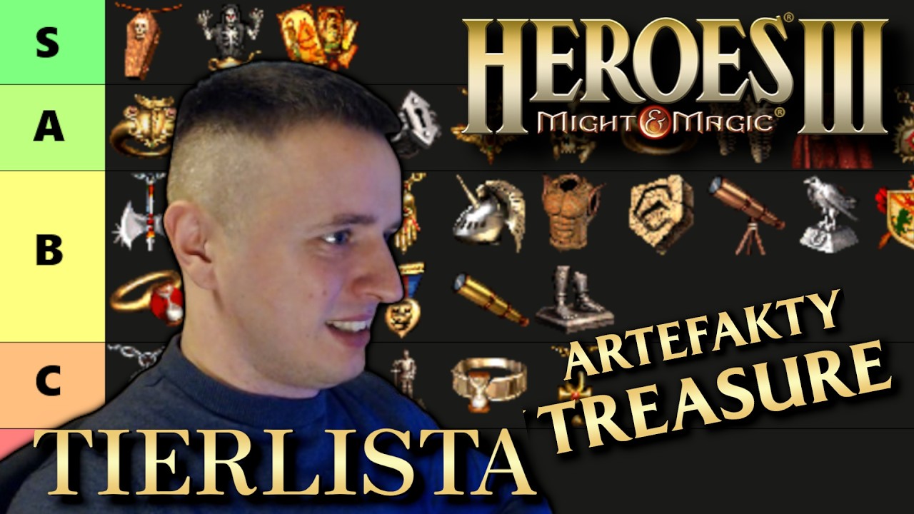 Heroes 3: TIERLISTA ARTEFAKT&Oacute;W KLASY TREASURE! Ranking HotA!